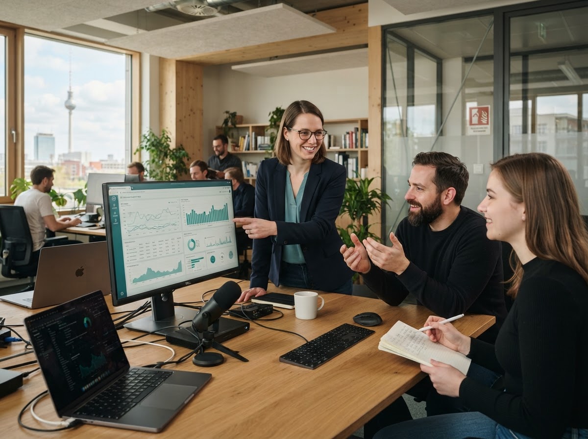 Sound Yieldmontry analyst reviewing risk-calibration output on a workstation